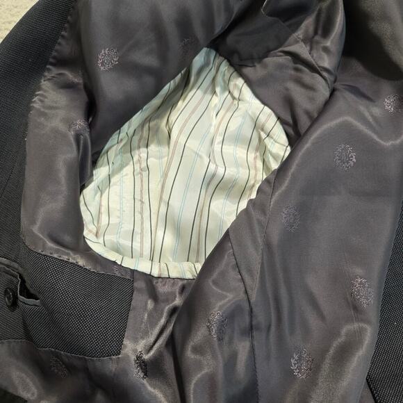 Lauren Ralph Lauren 100% Wool Blazer Sports Coat Men's 44L Stretch Dark Gray - Picture 14 of 15